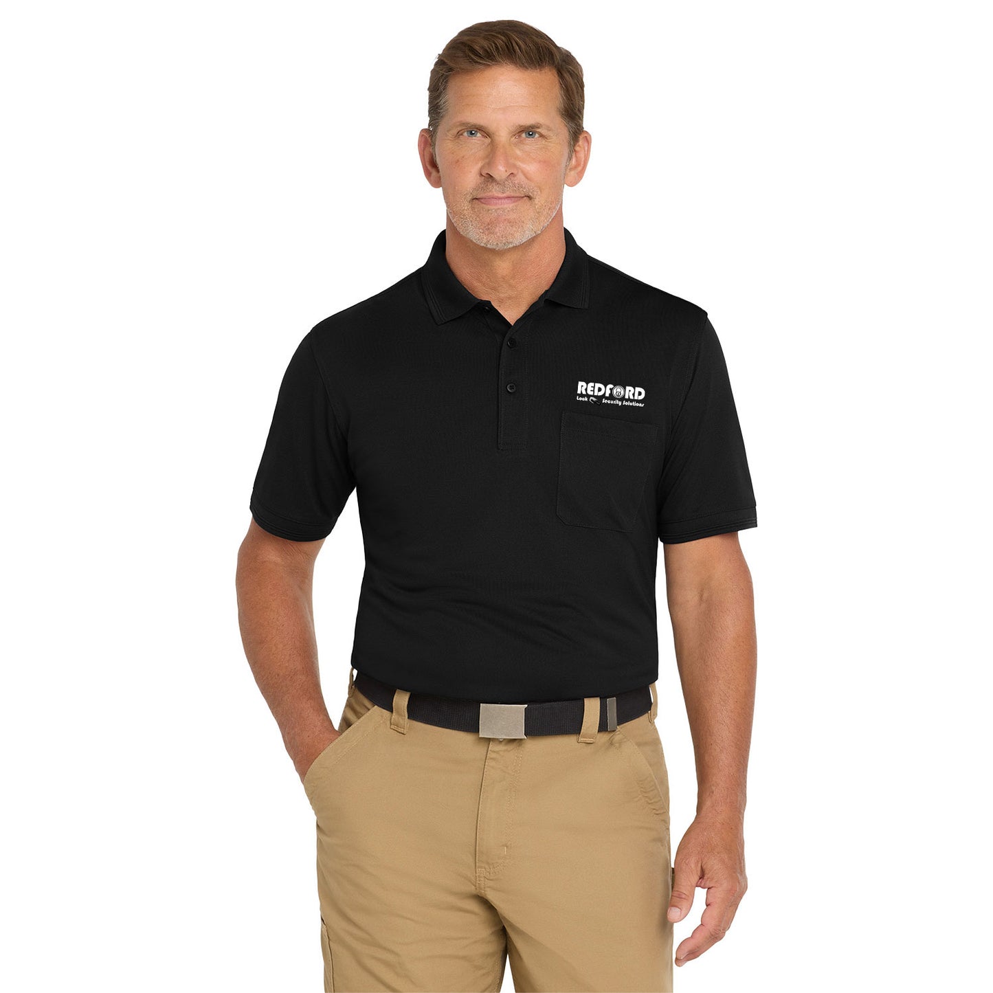 Men's CornerStone Industrial Snag-Proof Pique Pocket Polo
