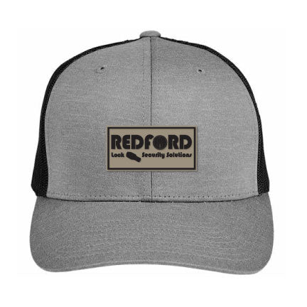 Adult Heather Trucker Cap with Tan Patch