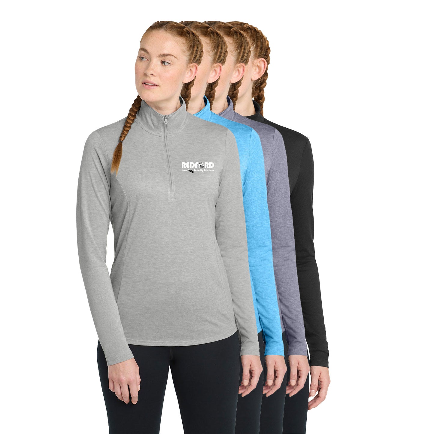 Women's Sport-Tek PosiCharge Tri-Blend Wicking 1/4-Zip Pullover Sweatshirt