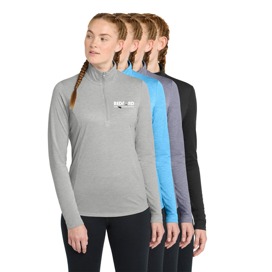 Women's Sport-Tek PosiCharge Tri-Blend Wicking 1/4-Zip Pullover Sweatshirt