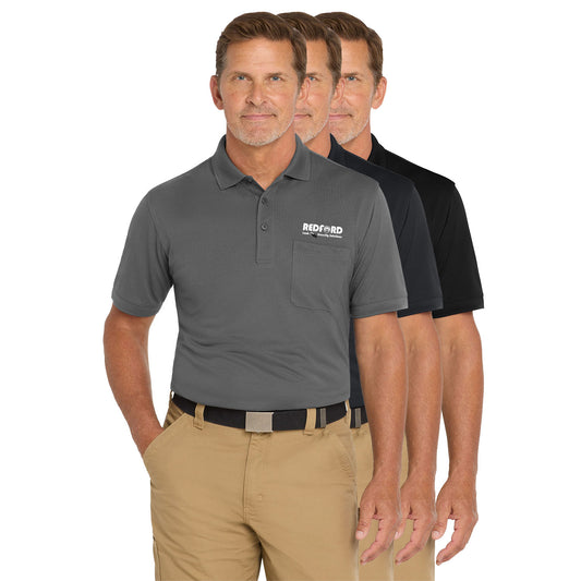 Men's CornerStone Industrial Snag-Proof Pique Pocket Polo