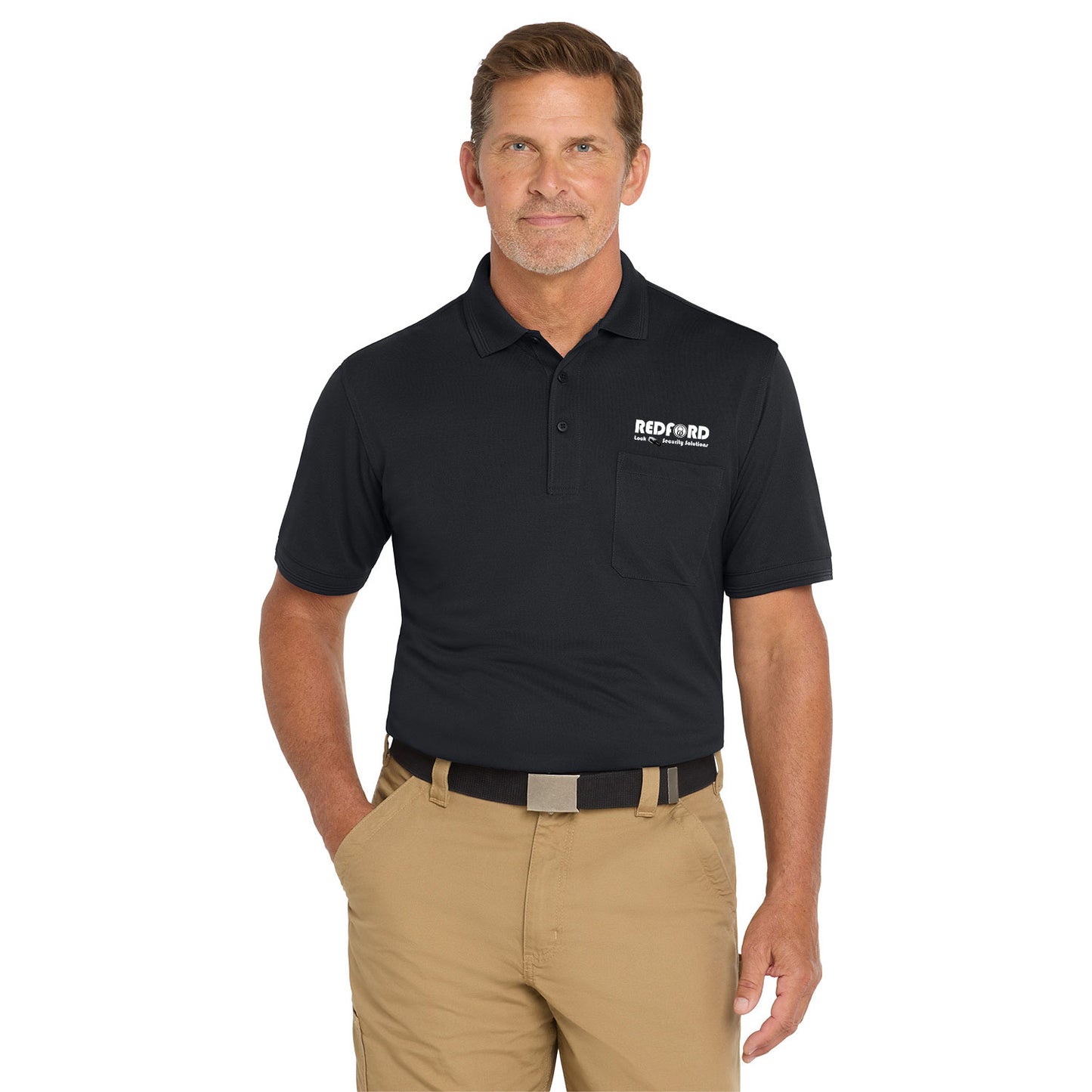 Men's CornerStone Industrial Snag-Proof Pique Pocket Polo