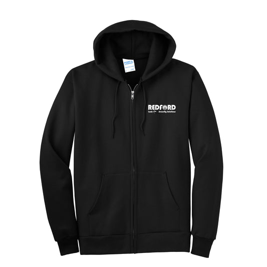 TALL Men's Port & Co Essential Fleece Full-Zip Hooded Sweatshirt